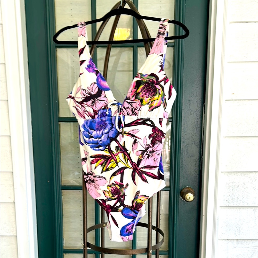 Moontide Floral One-Piece Swimsuit size 14